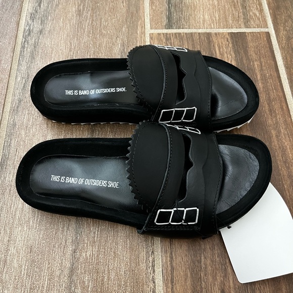 Band of Outsiders - "Loafer Front Slip-On Sandals" - Picture 3 of 8